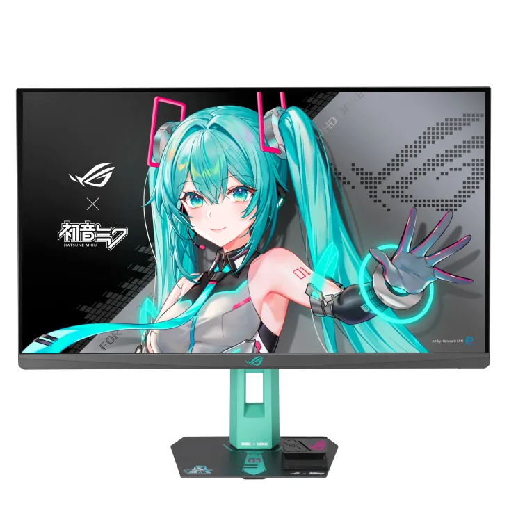 Asus ROG Strix XG27ACMEG-G Hatsune Miku Edition IPS HDR Gaming Monitor 27" QHD 2560x1440 260Hz με Χρόνο Απόκρισης 1ms GTG - Image 1