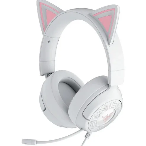 Razer Kraken Kitty V3 X Over Ear Gaming Headset με σύνδεση 3.5mm Quartz for Nintendo Switch / Nintendo Switch 2 / PC / PS5 / XBOX - Image 1