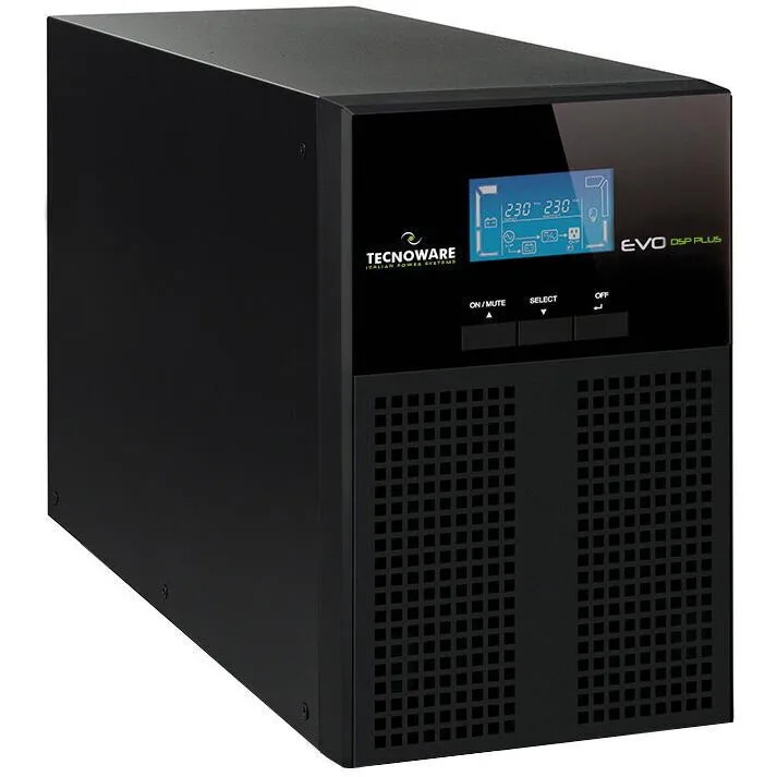 Tecnoware EVO DSP PLUS Mini UPS On-Line 1200VA 1080W με 3 IEC Πρίζες - Image 1