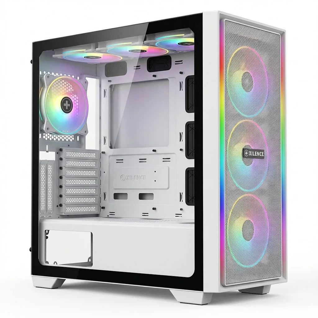 Xilence Xilent Flux X916.ARGB Gaming Midi Tower Κουτί Υπολογιστή με Πλαϊνό Παράθυρο Λευκό - Image 1
