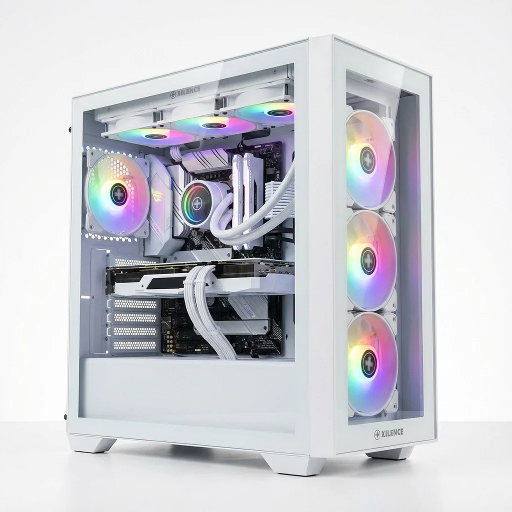 20251230160637_xilence_xilent_flare_x909_argb_gaming_midi_tower_kouti_ypologisti_me_plaino_parathyro_leyko Xilence Xilent Flare X909.ARGB Gaming Midi Tower Κουτί Υπολογιστή με Πλαϊνό Παράθυρο Λευκό - Image 1