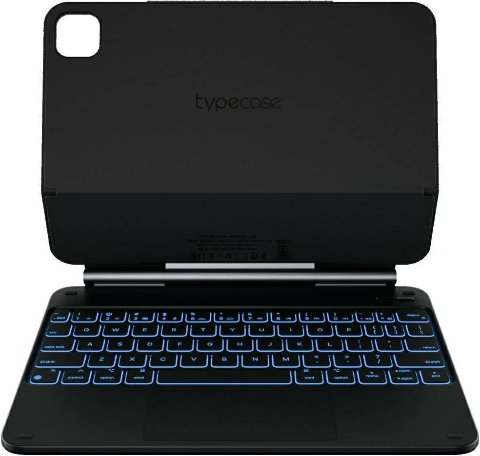 Typecase Edge Flip Cover Ανθεκτική με Πληκτρολόγιο στα International English Μαύρη (iPad Air 11 2024/2025) - Image 1