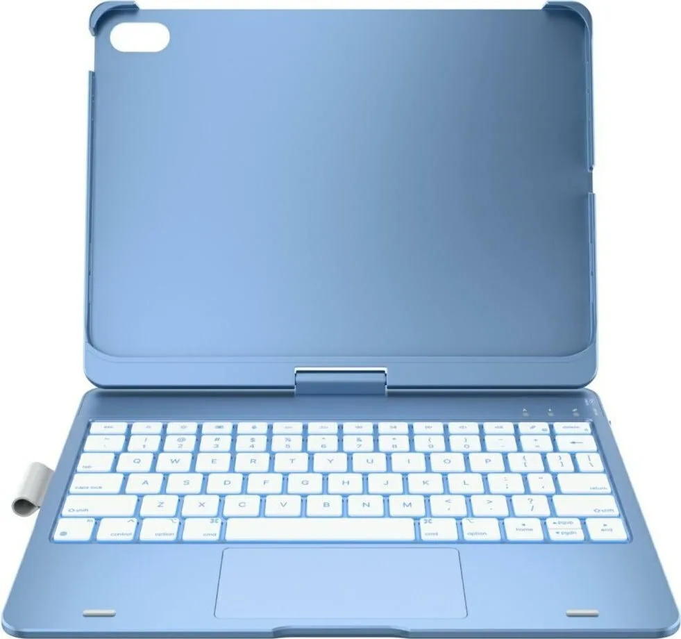 Typecase Case Flexbook Touch Keyboard Ipad 11 A16 2025 Ipad 10.9 2022 Light Blue Kb201t-100-b-bbl-wht-b-us-v3 - Image 1