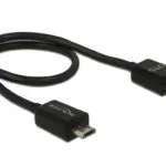 DeLock Regular USB 2.0 to micro USB Cable Μαύρο 0.3m (83570)
