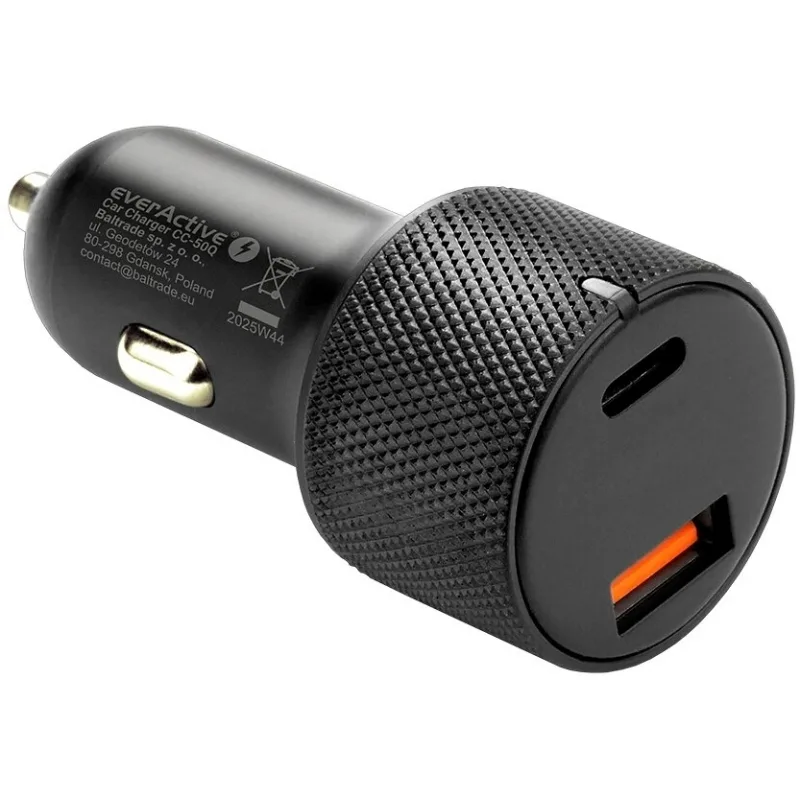 everActive Φορτιστής Αυτοκινήτου 75W με Θύρες: 1xUSB 1xType-C - Image 1