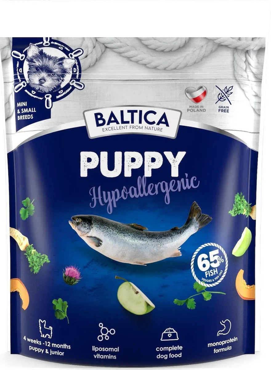 Baltica 1kg Ξηρά Τροφή για Κουτάβια Μικρόσωμων Φυλών με Σολομό - Image 1