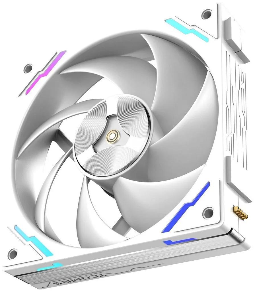 Tcomas FC700PRO Case Fan 120mm με ARGB Φωτισμό και Σύνδεση 4-Pin PWM Λευκό - Image 1