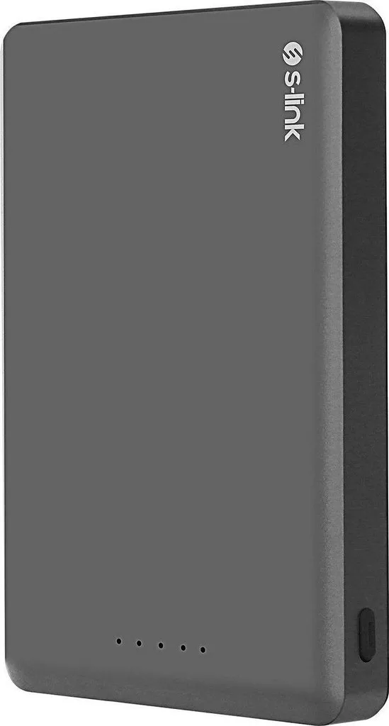 20260105163339_s_link_mg110_magsafe_power_bank_10000mah_15w_me_thyra_usb_c_power_delivery_gri S-Link MG110 MagSafe Power Bank 10000mAh 15W με Θύρα USB-C Power Delivery Γκρι - Image 1
