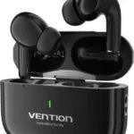 Vention Echo Lite E11 In-ear Bluetooth Handsfree Ακουστικά με Αντοχή στον Ιδρώτα και Θήκη Φόρτισης Μαύρα