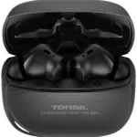 Tonsil TW50BT In-ear Bluetooth Handsfree Ακουστικά με Αντοχή στον Ιδρώτα και Θήκη Φόρτισης Μαύρα