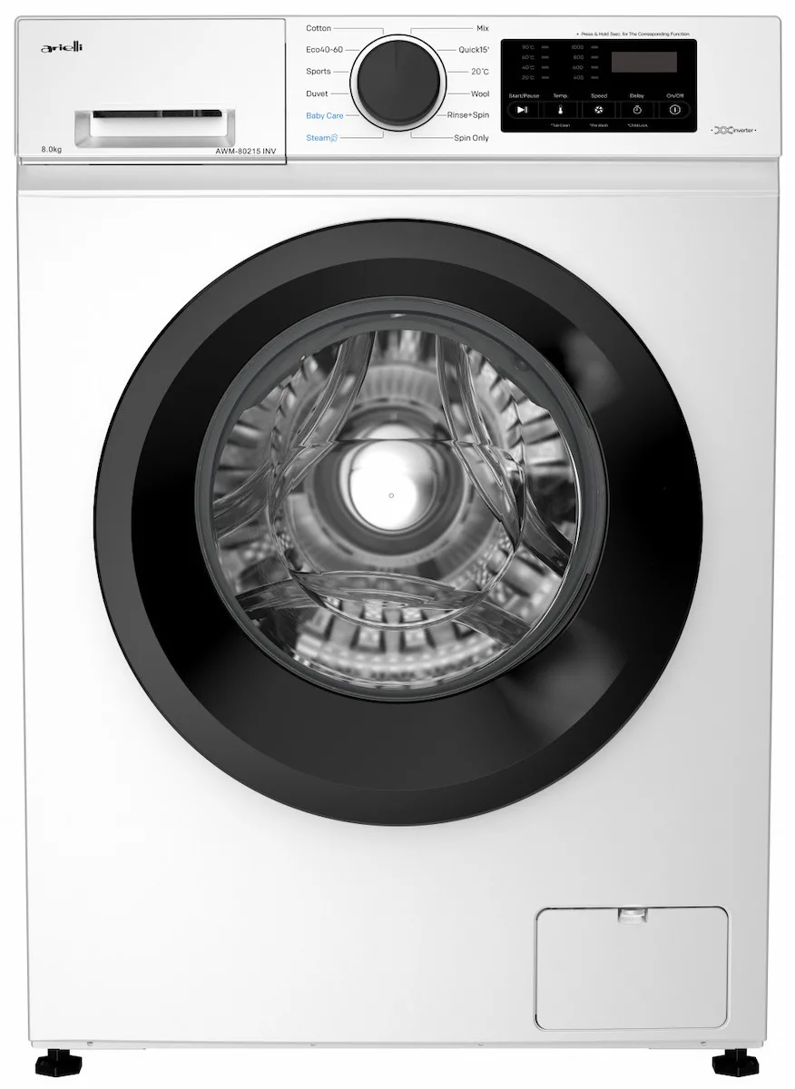 Arielli AWM-80215 INV Πλυντήριο Ρούχων 8kg με Τεχνολογία Ατμού 1200 Στροφών 100144 - Image 1
