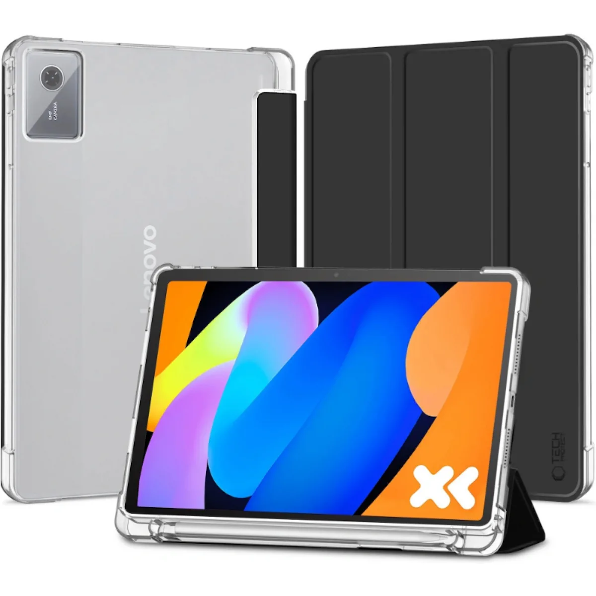 20260109160916_tech_protect_flip_cover_mayri_lenovo_idea_tab_11_0_tb_336 Tech-Protect Flip Cover Μαύρη (Lenovo Idea Tab 11.0 TB-336) - Image 1