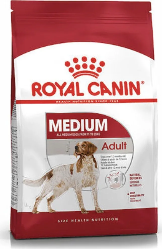Royal Canin Medium Adult 4kg Ξηρά Τροφή για Ενήλικους Σκύλους Μεσαίων Φυλών με Πουλερικά - Image 1
