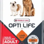 Versele Laga Opti Life Digestion Adult Medium & Maxi 12.5kg Ξηρά Τροφή χωρίς Σιτηρά & Γλουτένη για Ενήλικους Σκύλους Μεγαλόσωμων Φυλών με Αρνί και Ρύζι