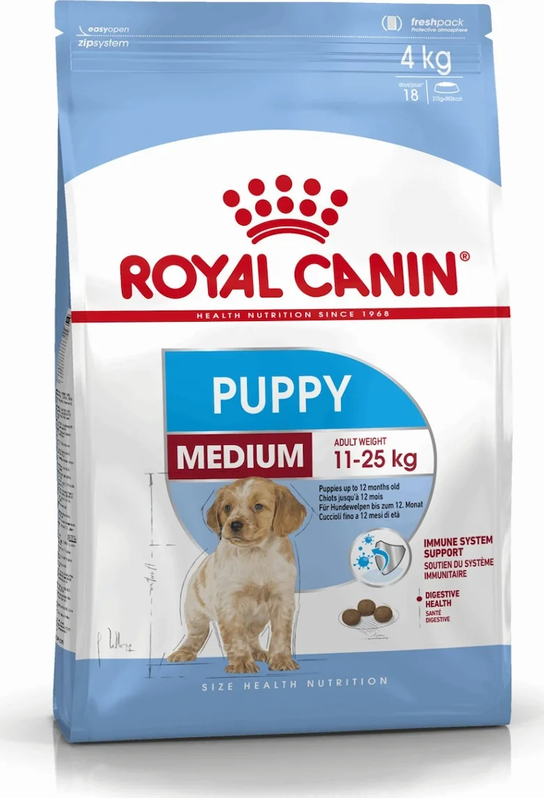 Royal Canin Puppy Medium 15kg Ξηρά Τροφή για Κουτάβια Μεσαίων Φυλών με Πουλερικά - Image 1