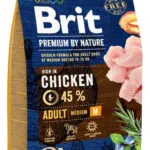 Brit Premium By Nature Adult Medium 8kg Ξηρά Τροφή χωρίς Γλουτένη για Ενήλικους Σκύλους Μεσαίων Φυλών με Κοτόπουλο