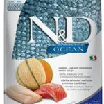 Farmina N&D Ocean Adult Medium & Maxi 12kg Ξηρά Τροφή χωρίς Σιτηρά & Γλουτένη για Ενήλικους Σκύλους Μεσαίων & Μεγαλόσωμων Φυλών με Σολομό