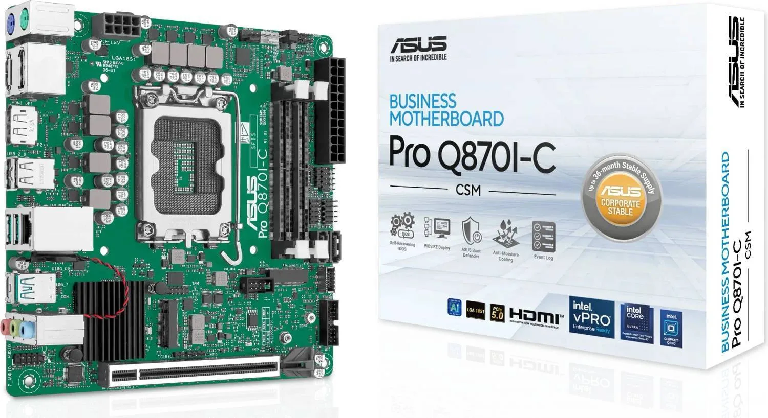 20260113114342_asus_pro_q870i_c_csm_motherboard_mini_itx_me_intel_1851_socket_90mb1mpp_m0eayc Asus PRO Q870I-C-CSM Motherboard Mini ITX με Intel 1851 Socket 90MB1MPP-M0EAYC - Image 1