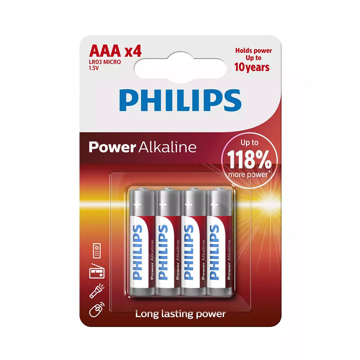 20260114123938_philips_power_alkalikes_mpataries_aaa_1_5v_4tmch_lr03p4b_10 Philips Power Αλκαλικές Μπαταρίες AAA 1.5V 4τμχ LR03P4B/10 - Image 1