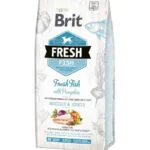 Brit Fresh Fish Muscles & Joints 12kg Ξηρά Τροφή για Ενήλικους Σκύλους Μεγαλόσωμων Φυλών με Κολοκύθα και Ψάρια
