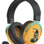 A4Tech Bloody MR595 Ασύρματο Over Ear Gaming Headset με σύνδεση Bluetooth Κίτρινο