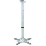 Techly Βάση Projector Οροφής ICA-PM-102 με Μέγιστο Φορτίο 15kg Ασημί