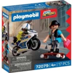 Playmobil City Action Αστυνομική Καταδίωξη με Μοτοσικλέτα για 4 ετών 72079