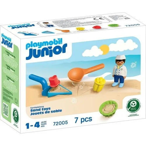 Playmobil Junior Παιχνίδια Στην Άμμο Με Τον Παγωτατζή για 1-4 ετών 72005 - Image 1
