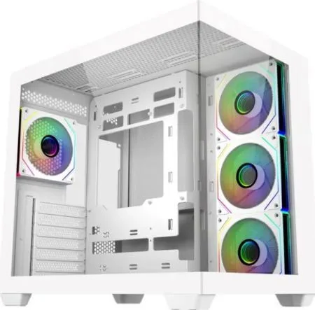 CoolerMaster Elite 681 Gaming Midi Tower Κουτί Υπολογιστή με Πλαϊνό Παράθυρο Λευκό - Image 1