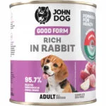 John Dog Υγρή Τροφή Σκύλων με Κουνέλι χωρίς Σιτηρά 800gr