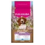 Eukanuba 3kg Ξηρά Τροφή χωρίς Σιτηρά για Κουτάβια Μικρόσωμων & Μεσαίων Φυλών με Ψάρια