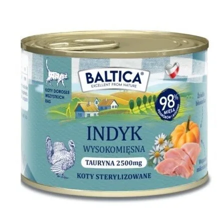 Baltica Υγρή Τροφή για Γάτες με Γαλοπούλα χωρίς Σιτηρά 185gr - Image 1