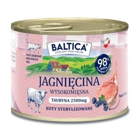 Baltica Υγρή Τροφή για Ενήλικες Γάτες με Αρνί χωρίς Σιτηρά 185gr - Image 1