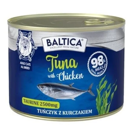 Baltica Υγρή Τροφή για Γάτες με Τόνο, Κοτόπουλο και Ψάρια χωρίς Σιτηρά 185gr - Image 1