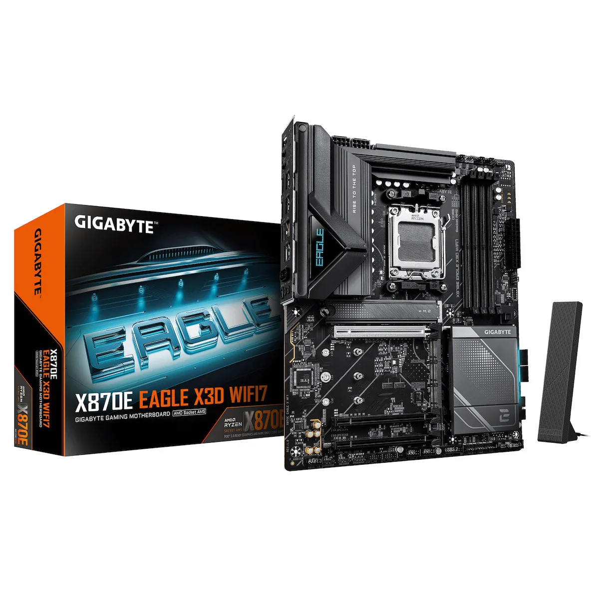 Gigabyte X870E EAGLE X3D WIFI7 Motherboard ATX με AMD AM5 Socket - Image 1