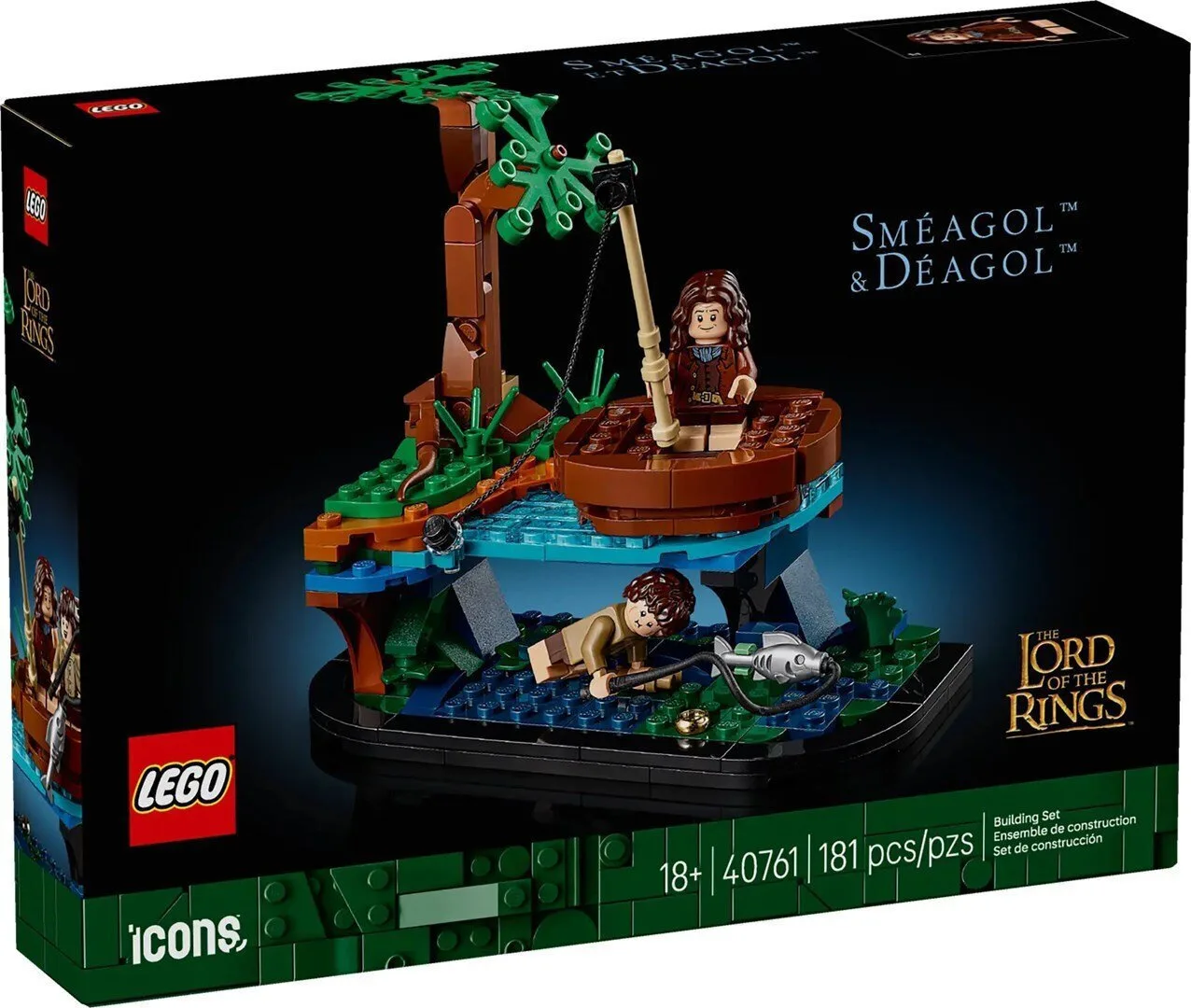 LEGO Τουβλάκια Lord Of The Rings Sméagol & Déagol για 18+ Ετών 181τμχ 40761 - Image 1
