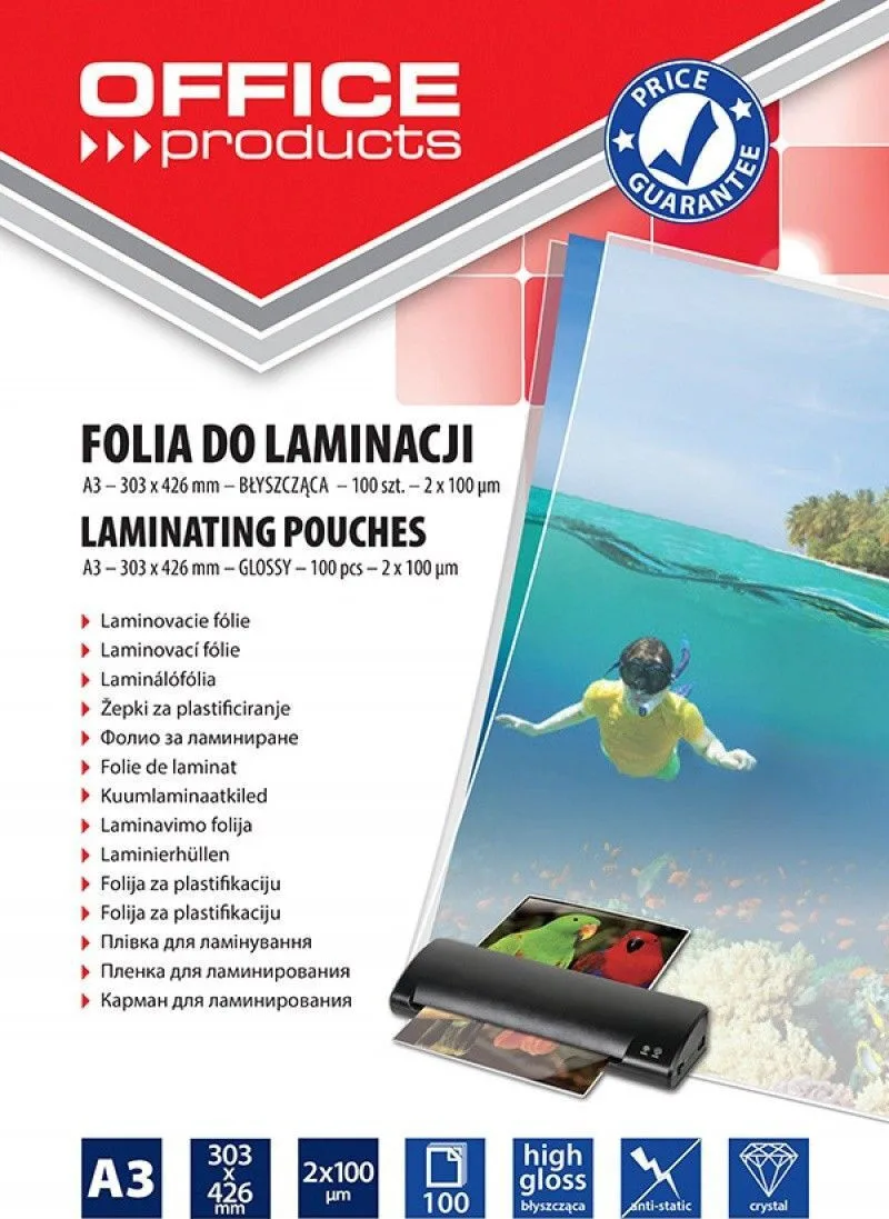 20260205112828_office_products_zelatines_plastikopoiisis_a3_20325625_90_100tmch Office Products Ζελατίνες Πλαστικοποίησης A3 20325625-90 100τμχ - Image 1