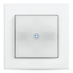 HomeMatic IP Switch brand switch Χωνευτός Διακόπτης Τοίχου Διπλός με Πλαίσιο Λευκός 152020A0