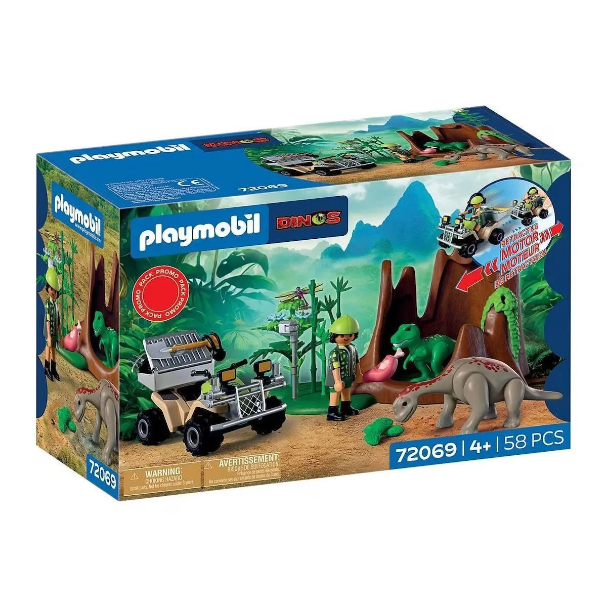 Playmobil Εξερεύνηση στην Κρυψώνα των Δεινοσαύρων για 4 ετών 72069 - Image 1