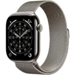 Apple Watch Series 11 Cellular Titanium 42mm Αδιάβροχο με eSIM και Παλμογράφο (Natural Titanium Case with Natural Milanese Loop)