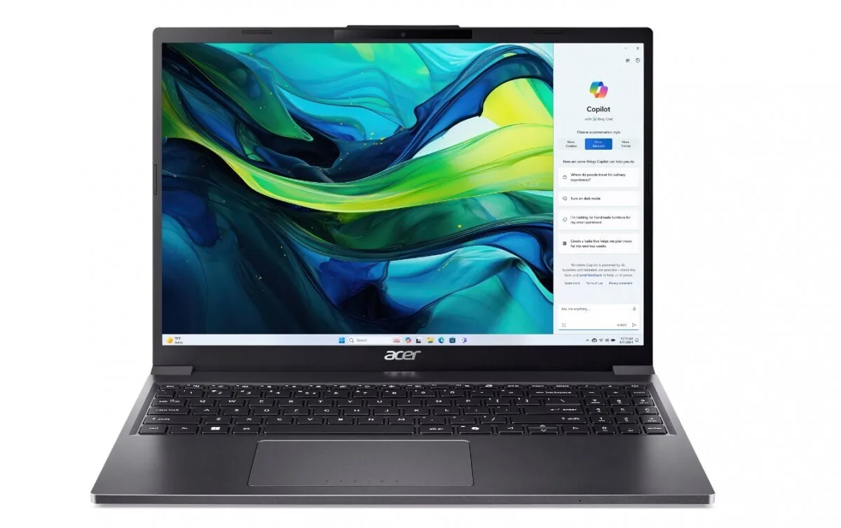 Acer Aspire Go 15 AG15-51P -78K5 15.3" IPS FHD+ (i7-1355U/16GB/512GB SSD/No OS) Gray (US Keyboard) - Image 1