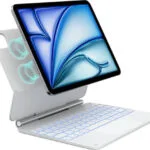 Typecase Flip Cover Ανθεκτική με Πληκτρολόγιο Λευκή (iPad Air 11 2024/2025)