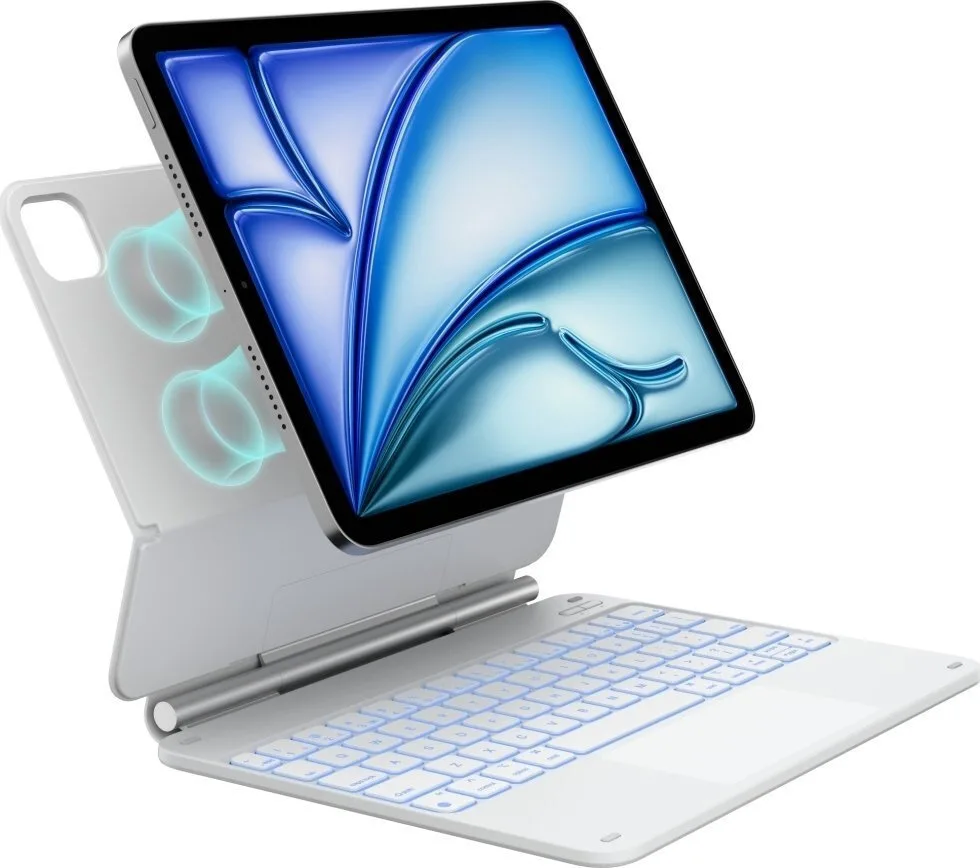 Typecase Flip Cover Ανθεκτική με Πληκτρολόγιο Λευκή (iPad Air 11 2024/2025) - Image 1