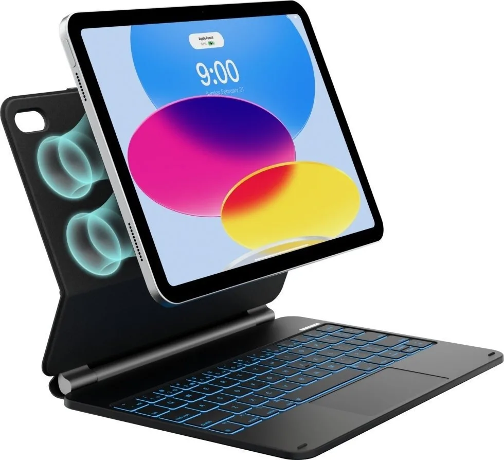 Typecase Flip Cover Ανθεκτική με Πληκτρολόγιο Μαύρη (iPad 11 A16 2025, iPad 10.9 2022) - Image 1