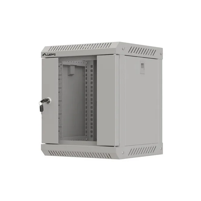 Lanberg Flat Pack Επιτοίχια Καμπίνα Rack 6U Γκρι WF11-3306-10S - Image 1