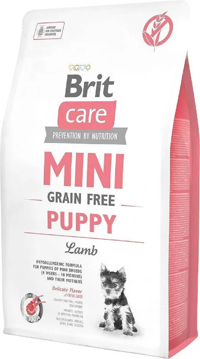 Brit Care Mini Puppy 2kg Ξηρά Τροφή χωρίς Σιτηρά για Κουτάβια Μικρόσωμων Φυλών με Αρνί - Image 1