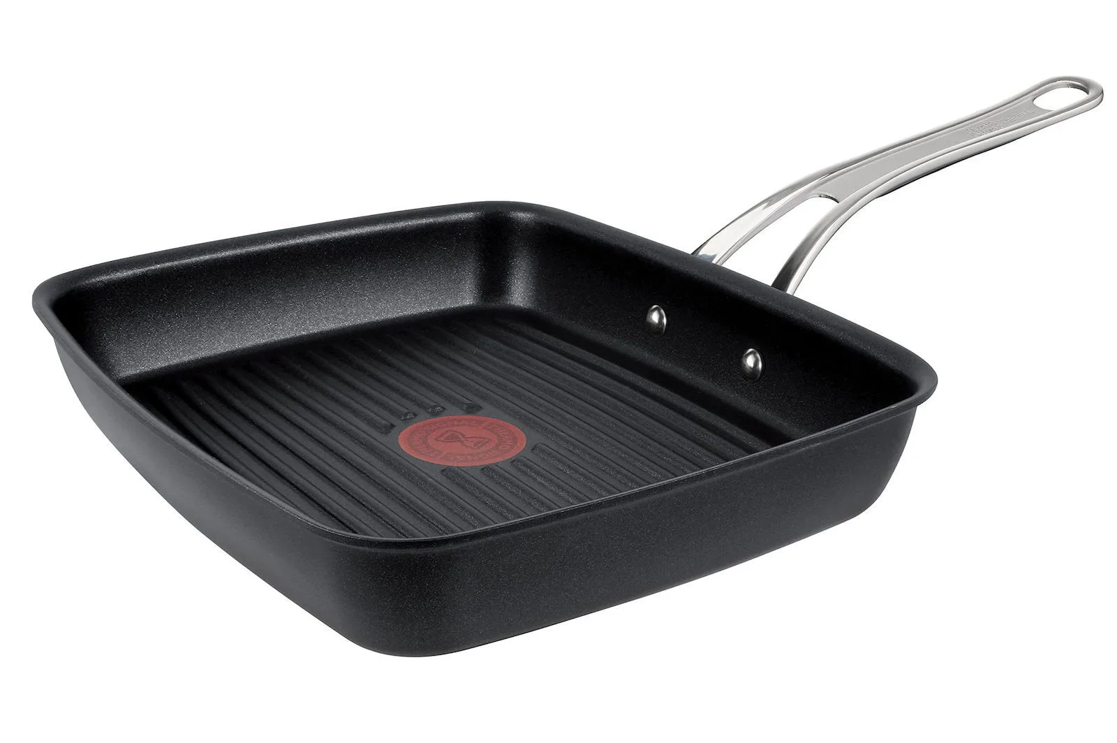 Tefal Jamie Oliver Cook's Classics Grill Pan 23x27 Cm Non-stick Coating Ridged Cooking Surface Induction Compatible Oven Safe Riveted Handle E2454144 - Image 1
