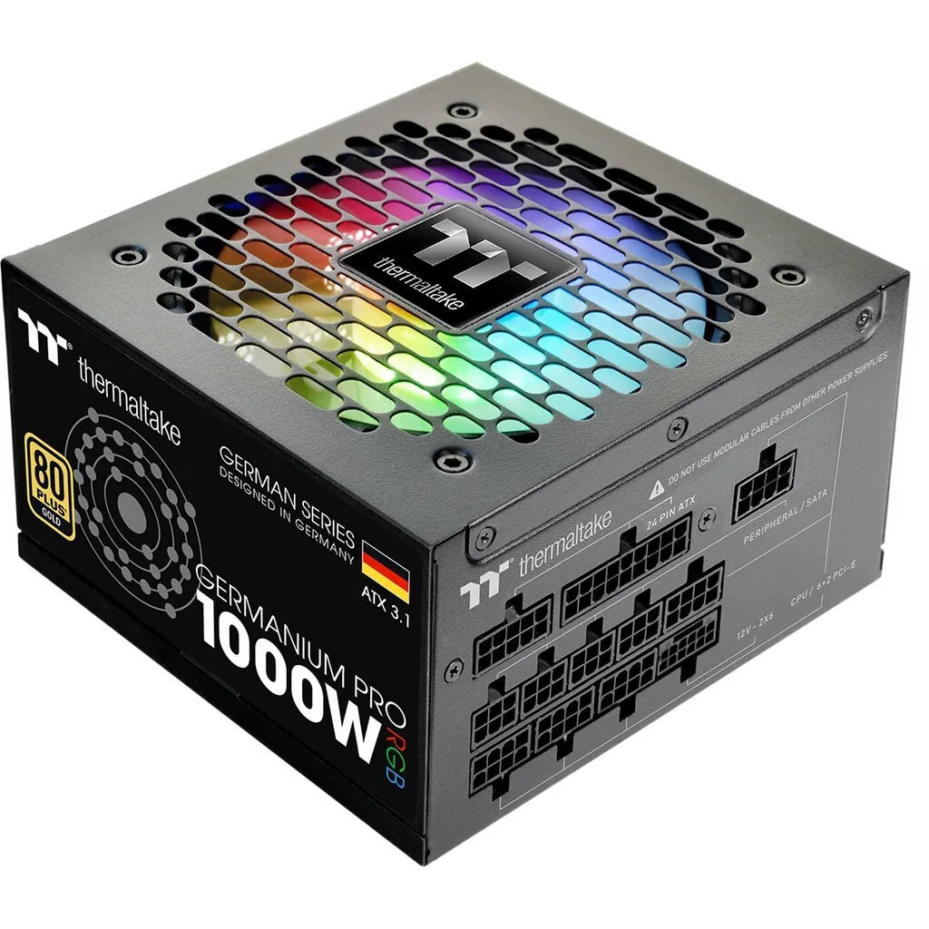 Thermaltake Germanium Pro RGB 1000W Μαύρο Τροφοδοτικό Υπολογιστή Full Modular 80 Plus Gold - Image 1