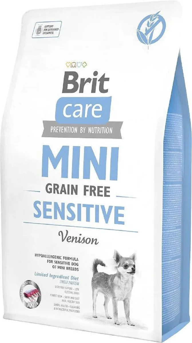 Brit Care Grain-free Sensitive 2kg Ξηρά Τροφή Σκύλων χωρίς Σιτηρά & Γλουτένη με Κρέας, Ελάφι, Κοτόπουλο, Μήλο και Σολομό - Image 1