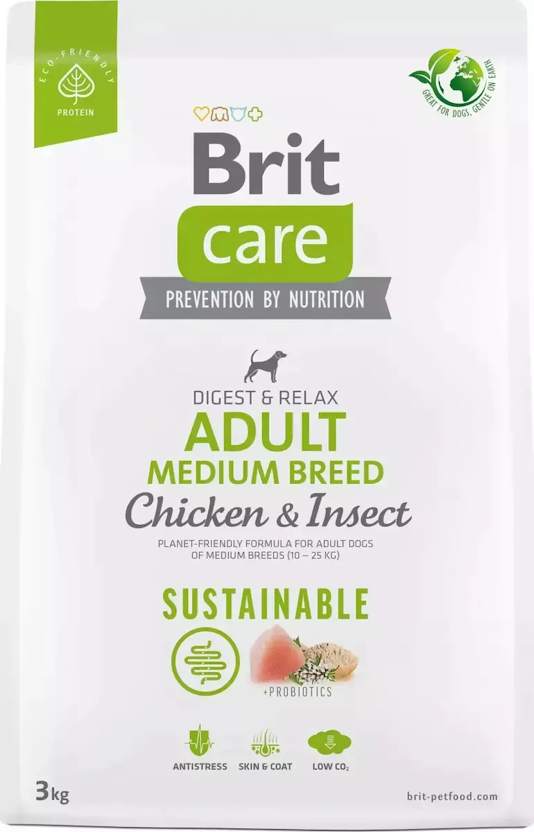 20260220123710_brit_sustainable_adult_3kg_xira_trofi_choris_glouteni_gia_enilikous_skylous_mesaion_fylon_me_kotopoulo Brit Sustainable Adult Medium 3kg Ξηρά Τροφή χωρίς Γλουτένη για Ενήλικους Σκύλους Μεσαίων Φυλών με Κοτόπουλο - Image 1